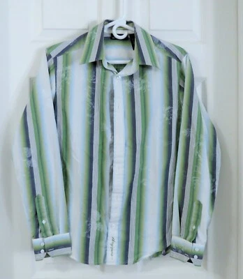 Gently Used DKNY Jeans Men's Long Sleeve Button Down Dress Shirt - Small - Image 1 of 4