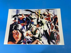DC COMICS JUSTICE LEAGUE OF AMERICA POSTER PIN UP ALEX ROSS NEW. - Picture 1 of 3