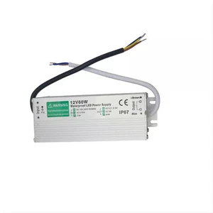 Transformador de 12V 60W para luces LED impermeable controlador electrónico LED fuente de alimentación - Imagen 1 de 12