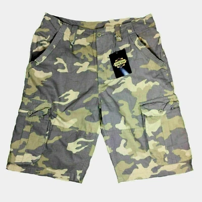 Pantalones cortos para hombre - camuflaje - carga - talla grande 40 - equipo de guía - 100 % algodón nuevos con etiquetas Foto 1 de 3