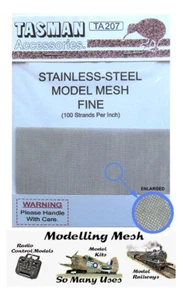 Tasman Fine Metal Mesh #Small (100 strands per inch, 90mm x 50mm appx) - Imagen 1 de 1