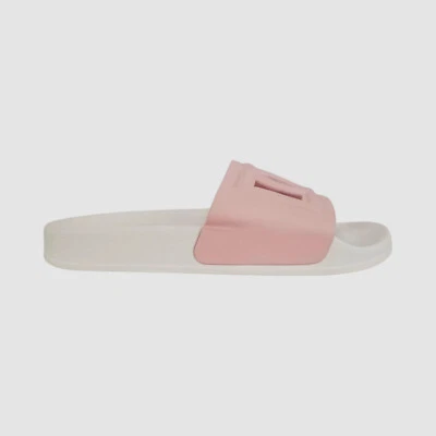 Dolce & Gabbana Kids Girl Pink White Flip-Flop Pool Slide Sandals Size 38 - Image 1 of 4