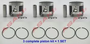 For YAMAHA GP760 (Piston Kit 64X-11635-00/65U-11635+Ring)X3 OVERSIZE 0.25 - Picture 1 of 3