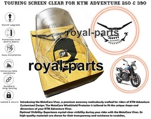 "TOURING SCREEN, CLEAR" FIT FOR KTM ADVENTURE 250 & 390 - Picture 1 of 17