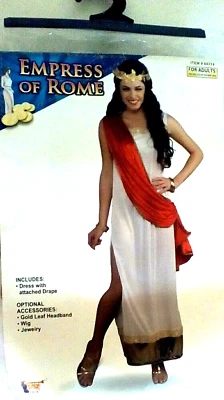 Emperatriz de Roma Reina Griega Diosa Vestido Halloween Adulto Disfraz hasta 14/16 Foto 1 de 2