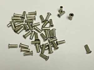 Ojal remache tubular de 2,5 x 6,4 mm DIN7340 B 0,3 mm pared latón estañado varias cantidades - Imagen 1 de 1