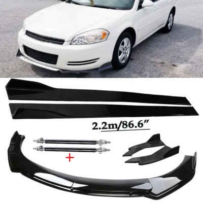 For Chevrolet Impala 2007-2020 Front Bumper Lip Spoiler Diffuser Splitter Skirt Foto 1 de 4