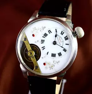 Vintage Swiss Watch Hebdomas 8-Day Collectible Marriage Wristwatch Classic Style - Picture 1 of 13