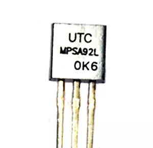 50pc PNP Transistor MPSA92L MPSA92 TO-92 Vceo=-300V Ic=-500mA Pd=625mW UTC - Picture 1 of 2