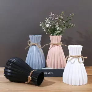 Kreative Origami Vase europäisches Plissee klappbar Kunststoff Blumenvase modernes Design - Bild 1 von 28