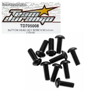 Team Durango TD705008 Button Head Screw 2x5mm DESC210R DESC410R DEX210 DEX410  - Picture 1 of 1