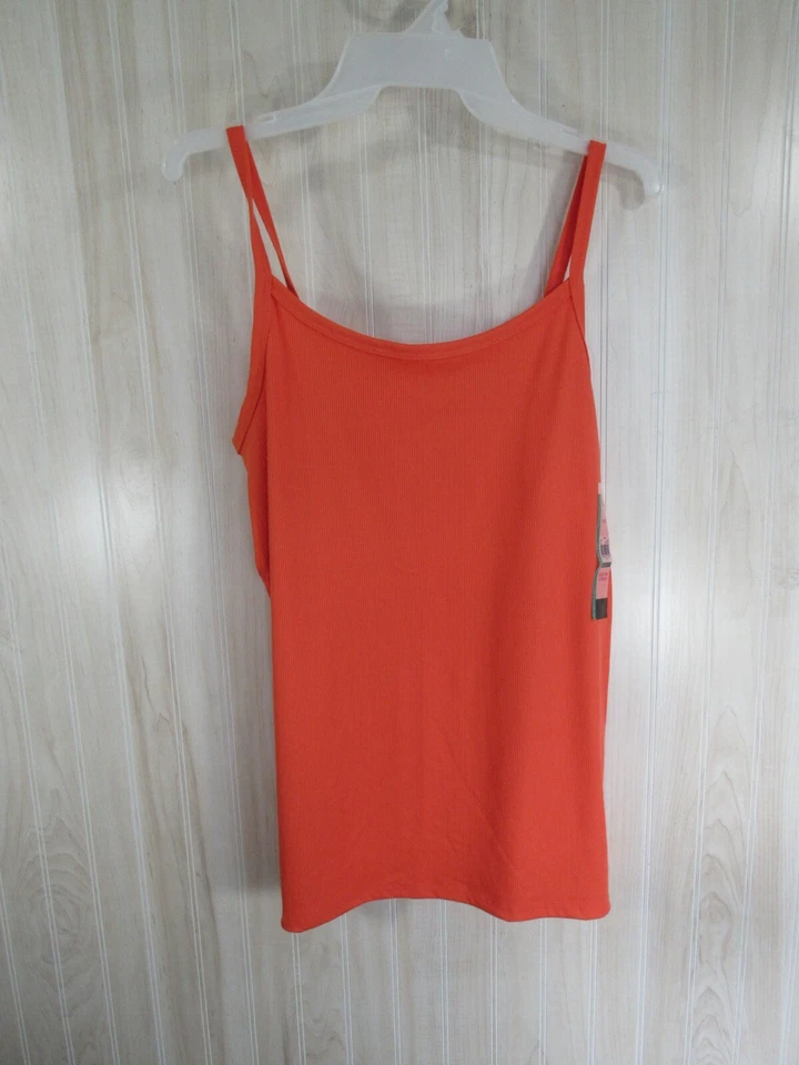 No Boundaries Rib Cami Size XXL 2x 19 Juniors Pink Pull Over Straps Casual