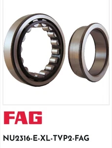 NU2316-E-XL-TVP2 FAG 80 x 170 x 58 mm CYL. ROLLER BEARING - Picture 1 of 6