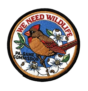 Pennsylvania Game Commission We Need Wildlife Patch Vogel Kardinal - Bild 1 von 3
