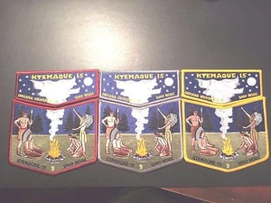 OA KTEMAQUE LODGE 15 2009 NOAC SET OF THREE TWO PIECE SETS # 9 OF ONLY 25 SETS - Picture 1 of 1