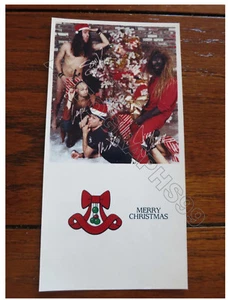 Alice In Chains Christmas Card + coa! Layne Staley Mike Starr facsimile signed - Picture 1 of 2