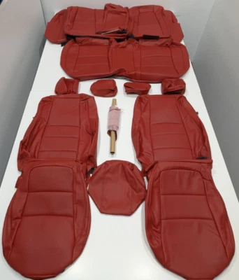 For Honda Accord Sport Sedan 2018-2022 Red Leather Seat Covers KR105 - Image 1 of 4