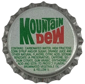 Vintage 1990s Mountain Dew Soda Bottle Caps Original NOS Set of 20 Plastic Lined - Picture 1 of 1