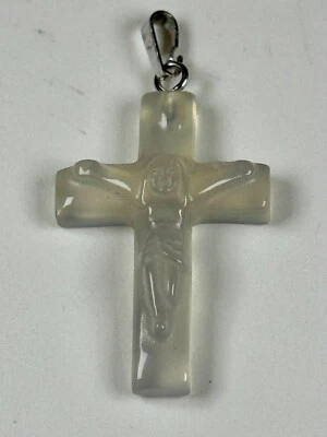 Anhänger Kreuz aus Achat - Bild 1 von 3