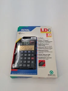 Royal LD6 EZ VUE Calculator 8 Digit Solar and Battery Power w/ Manual - Picture 1 of 7