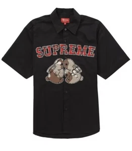 Supreme Size Medium - Bunnies S/S Work Shirt Black SS23 - Free Postage  - Picture 1 of 5