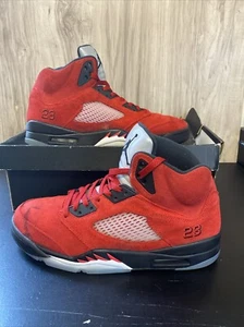 Nike Air Jordan 5 Retro Raging Bull Size 11.5 DD0587-600 OG Red Metallic Fire - Picture 1 of 11