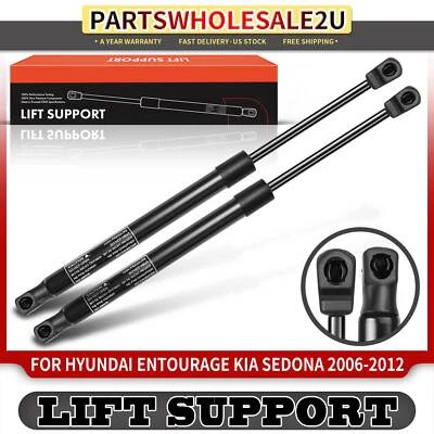 2x Suporte de Elevação do Capô Frontal Suporte a Gás para Kia Sedona 2006-2012 Hyundai Entourage - Imagem 1 de 4