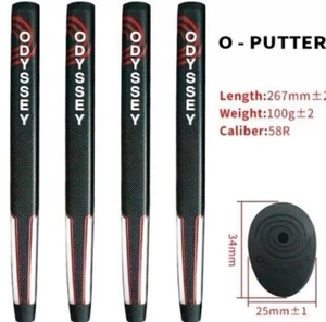 NEW Odyssey Versa Standard Pistol Golf Putter Grip - Black / White / Red - Picture 1 of 4