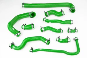 Silicone Coolant Radiator Hoses fit MINI One/Cooper R50/R52 NonAC 04-06 Green - Picture 1 of 4