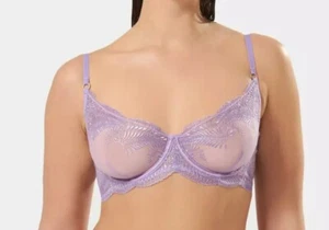 Bluebella Rafaela Lace Underwire Balconette Bra Purple Rose Size 38D US - Picture 1 of 9