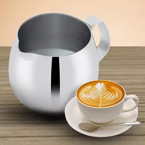 10Oz Milk Frother Cup, Stainless Steel Non-Stick Milk Frothing Jug, Milk Coffee - Picture 1 of 9