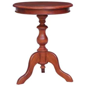 Side Table Brown 50x50x65cm Solid Mahogany Wood - Picture 1 of 6