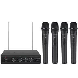 PHENYX PRO 4-Kanal VHF Wireless System | Empfänger + 4x kabelloses Mikrofon - Bild 1 von 5