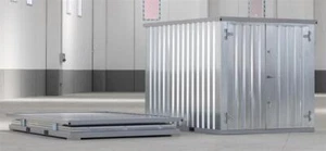 4m Blechcontainer Lagercontainer Gerätelager Werkzeuglager Doppeltür Container - Bild 1 von 3