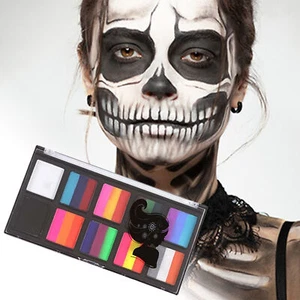 Face Body Painting Oil Palette 10 Colors Stage Special Makeup Painting Kit - Picture 1 of 12