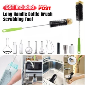 Long Handle Bottle Brush Cup Brush Kettle Brush Scrubbing Tool Cleaning BrushAU - Picture 1 of 16