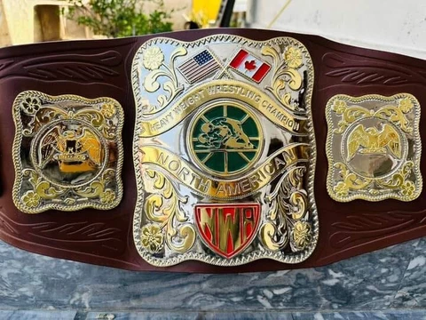 NWA North American Stampede 4mm sd plates with 24karat gold platted hand tooling Cover