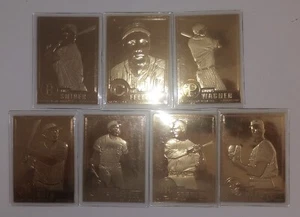 ( 7 ) 1996 CMG Worldwide 22k Gold Plated Baseball Cards Babe Ruth, Duke Snider - Bild 1 von 1