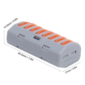 20Pcs Push Wire Wiring Connector Universal Quick Connect Terminal Blocks PC DW - Picture 1 of 12