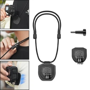 Soporte magnético de montaje a presión para cuello para DJI Action 3/4/DJI Pocket 3/Insta360 X4/GO3 - Imagen 1 de 17