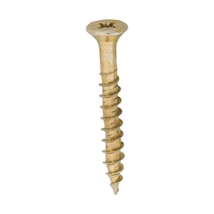 Timco - Skru Premium Pelbagai Guna Velocity - PZ - Double Countersunk - Kuning - Picture 1 of 3