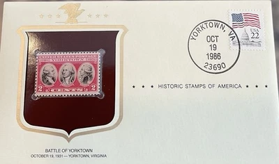 1931 Battle Of Yorktown Postal Commemorative Society 1986 150 Anniversary - Image 1 of 2
