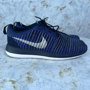 Nike Roshe Two Flyknit Herren Größe 9 Laufschuhe Blau Sportschuhe Turnschuhe - Bild 1 von 11
