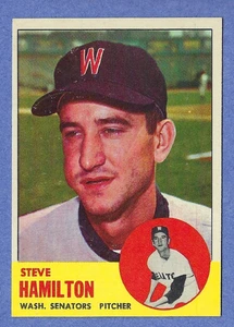 1963 Topps Baseball #171 Steve Hamilton Washington Senators EX/EXMINT - Picture 1 of 2