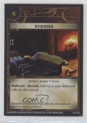 Juego de cartas coleccionables History Channel's Anacronism 2004 Byrnies #54 Foto 1 de 2