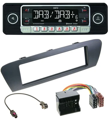 Dietz USB DAB MP3 Bluetooth Autoradio für Renault Scenic (ab 12) - grau - Bild 1 von 4