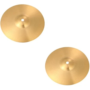 2 PIEZAS Platillos de Tambor Símbolos de Mano para Tambores Cabezales de Bajo Volumen - Imagen 1 de 12