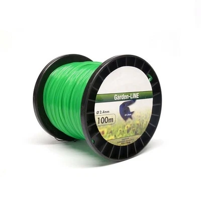 CHM GARDENLINE 100m Mähfaden sternform 2,4 mm Trimmerfaden für Brast Motorsense Freischneider