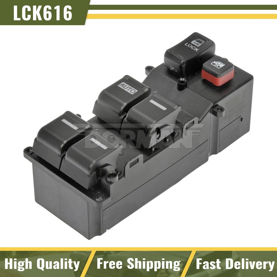 Interruptor de ventana eléctrica maestro delantero Dorman lado del conductor para marca Honda Ridgeline Foto 1 de 4