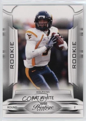 2009 Playoff Prestige Rookie Pat White (White Jersey) #184 Rookie RC - Image 1 of 2